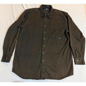 Kavu Mens Button Down Flannel Long Sleeve Shirt Size Large